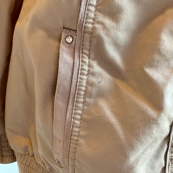 White House Black Market Women’s Khaki Tan Short Jacket Size 4 - Picture 4 of 8